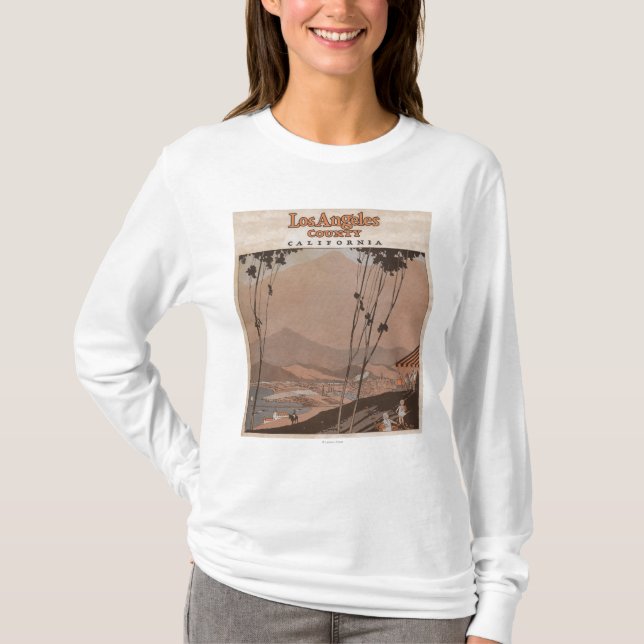 Los Angeles County, Kalifornien T-Shirt (Vorderseite)