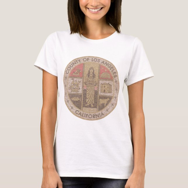 Los Angeles County Siegel T-Shirt (Vorderseite)