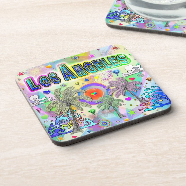 Los Angeles Deep Dream Untersetzer (Linke Seite)