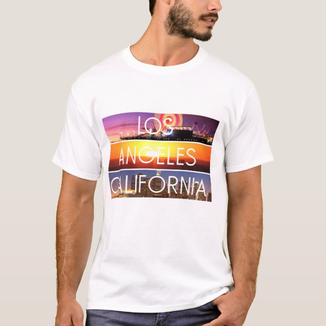 Los Angeles-Druckentwurf T-Shirt (Vorderseite)