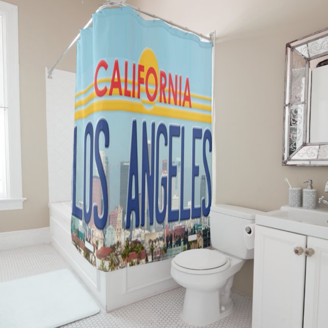 Los Angeles - Duschvorhang (Beispiel)