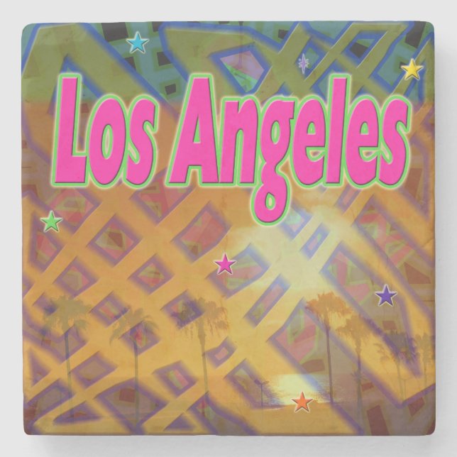 Los Angeles Eternal Marble Stone Untersetzer (Vorderseite)