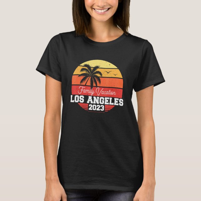 Los Angeles Familienurlaub 2023 - Matching Holiday T-Shirt (Vorderseite)
