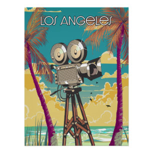 Los Angeles Film Kameraplakat Poster