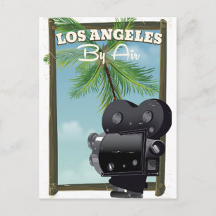 Los Angeles Film Kamerareiseplakat Postkarte