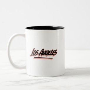 Los Angeles Graffiti Style Zweifarbige Tasse