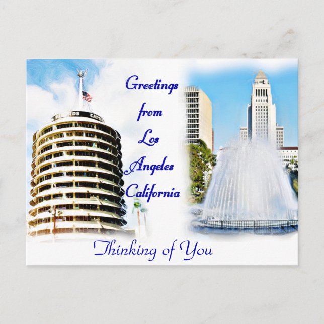 Los Angeles, Grüße_ Postkarte (Vorderseite)