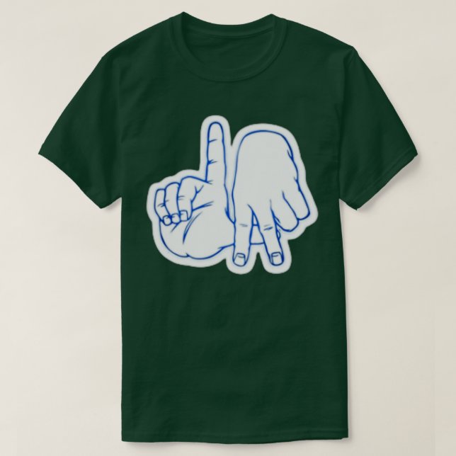 Los Angeles Hand Sign white T-Shirt (Design vorne)