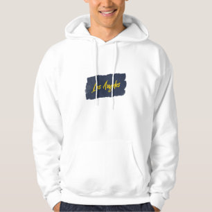 Los Angeles handgeschriebene gelbe Typografie Hoodie