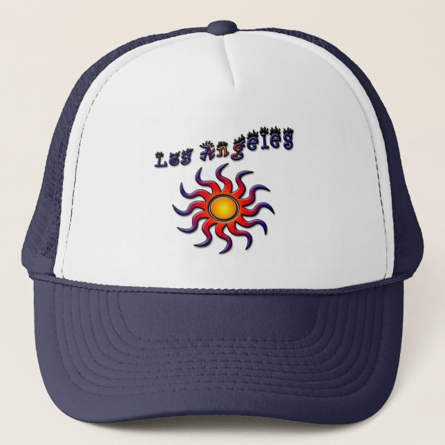 Los Angeles Hat Spaß! Truckerkappe (Vorderseite)