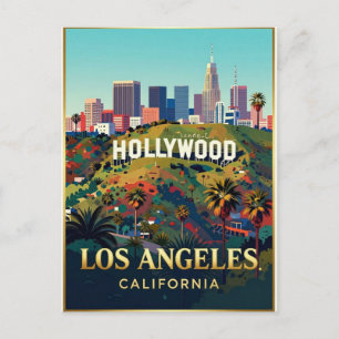 Los Angeles Hollywood Hills Kalifornien Reise ✦ Postkarte