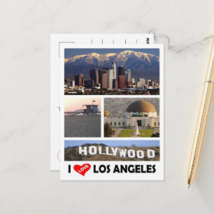 Los Angeles - I Love - United States - Postkarte