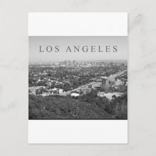 Los Angeles in Schwarz und Weiß Postkarte