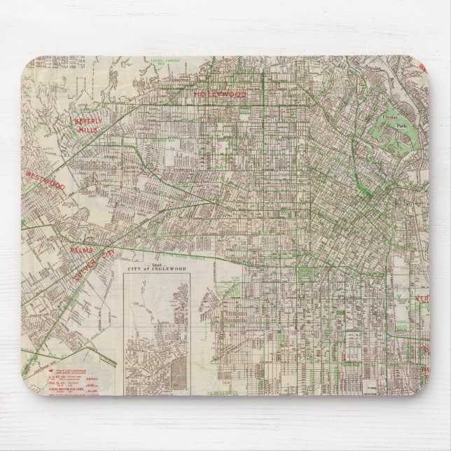 Los Angeles, Kalifornien 2 Mousepad (Vorne)