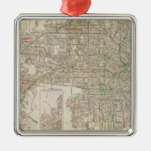 Los Angeles, Kalifornien 2 Ornament Aus Metall