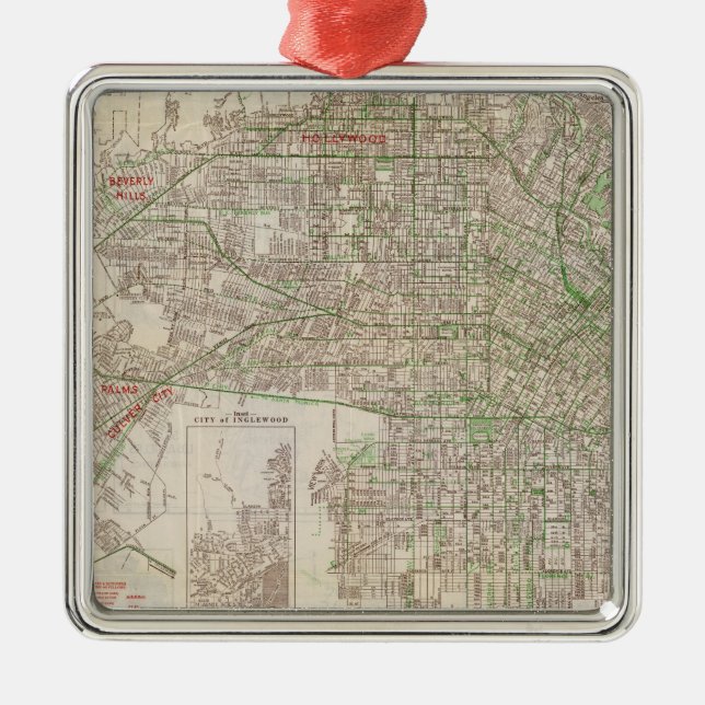 Los Angeles, Kalifornien 2 Ornament Aus Metall