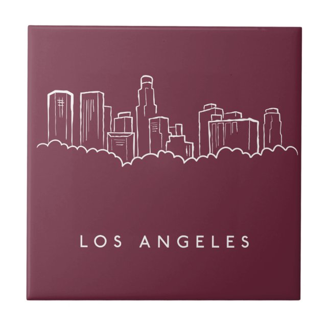 Los Angeles Kalifornien Fliese (Vorderseite)