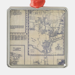 Los Angeles, Kalifornien Ornament Aus Metall