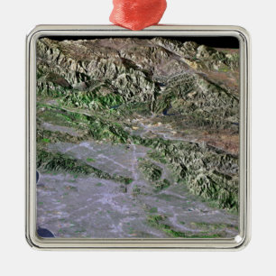 Los Angeles, Kalifornien Ornament Aus Metall