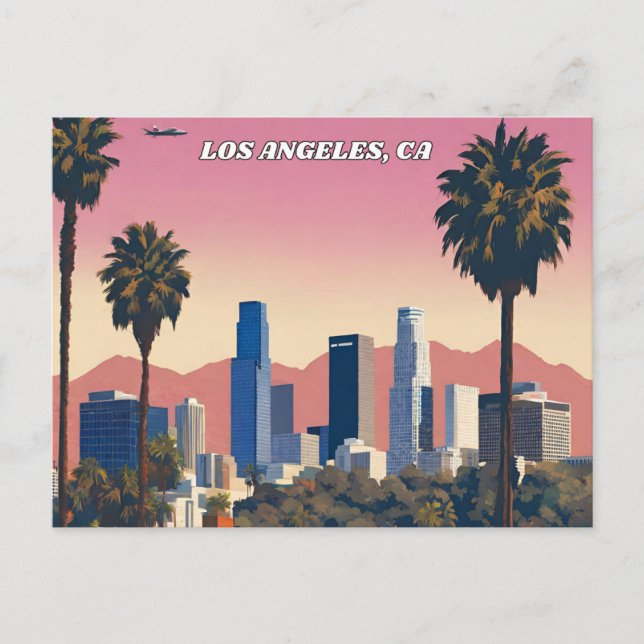 Los Angeles, Kalifornien Postkarte (Vorderseite)