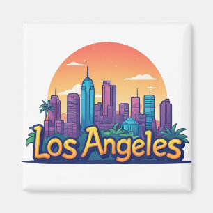 Los Angeles Kalifornien Reise-Geschenk für Entdeck Magnet