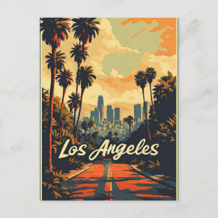 Los Angeles Kalifornien Reiseerinnerungen an der K Postkarte