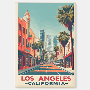 Los Angeles Kalifornien Retro-Reise Magnet