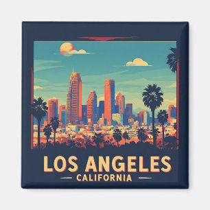 Los Angeles Kalifornien Retro-Reise Magnet