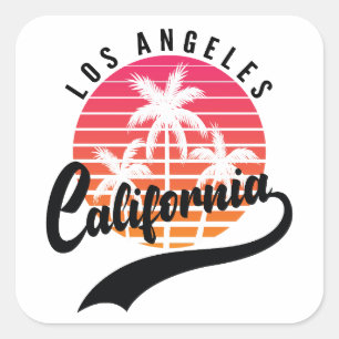 Los Angeles, Kalifornien Retro Sticker