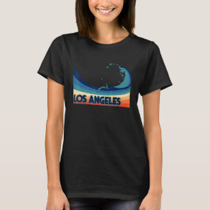 Los Angeles Kalifornien Retro-Surf Segeln und Fisc T-Shirt