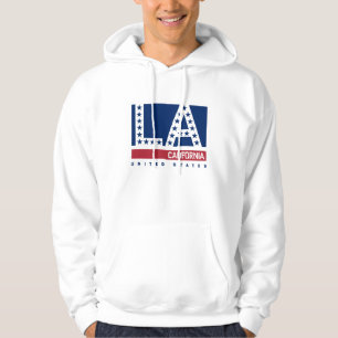 Los Angeles, Kalifornien   rote, weiße u. blaue Hoodie