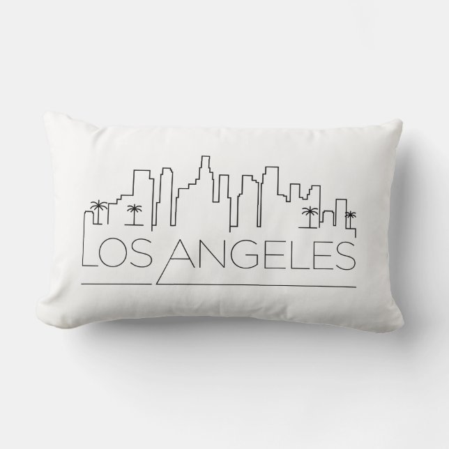 Los Angeles, Kalifornien Skyline Lendenkissen (Vorderseite)