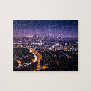 Los Angeles, Kalifornien-Skyline nachts Puzzle