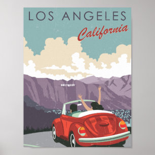 Los Angeles Kalifornien USA Berühmter Reiseort Poster