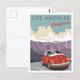 Los Angeles Kalifornien USA Berühmter Reiseort Postkarte