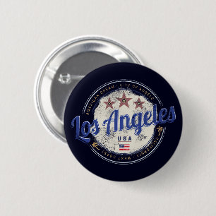 Los Angeles Kalifornien USA Vintage Westküste Button