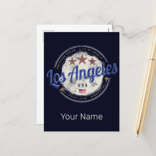 Los Angeles Kalifornien USA Vintage Westküste Feiertagspostkarte