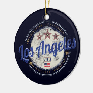 Los Angeles Kalifornien USA Vintage Westküste Keramik Ornament