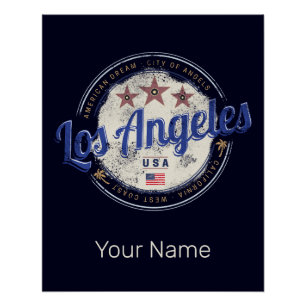 Los Angeles Kalifornien USA Vintage Westküste Poster