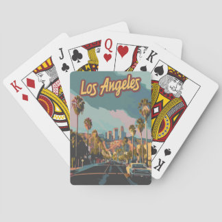 Los Angeles Kalifornien Vintage Spielkarten