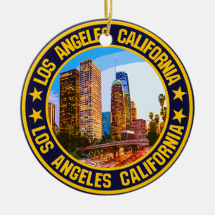 Los Angeles Keramik Ornament