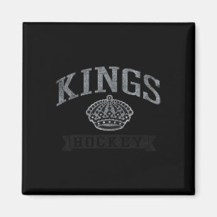 Los Angeles Kings Vintage-Hockey Weiß Offiziell li Magnet