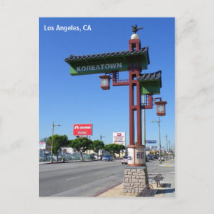 Los Angeles Koreatown Postcard! Postkarte