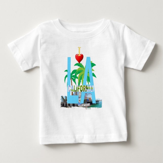 Los Angeles l a california city usa america Baby T-shirt (Vorderseite)