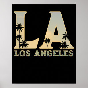 Los Angeles LA California Geschenk Poster