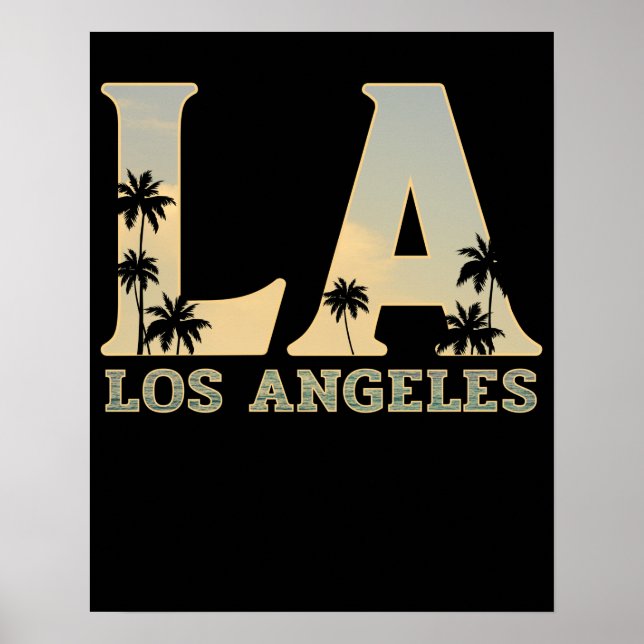 Los Angeles LA California Geschenk Poster (Vorne)