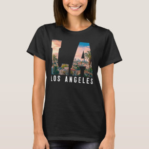Los Angeles La California Men Retro Clothin T-Shirt