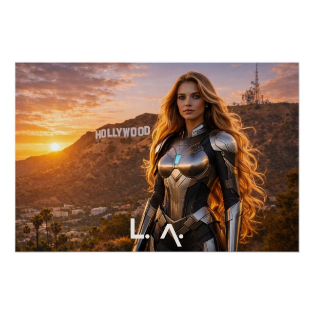 LOS ANGELES - LA POSTER (Vorderseite)