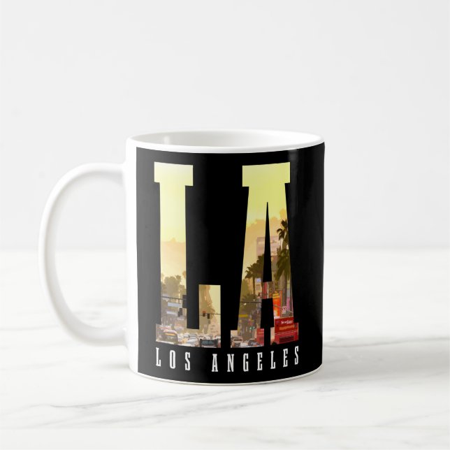 Los Angeles La Skyline California La Kaffeetasse (Links)