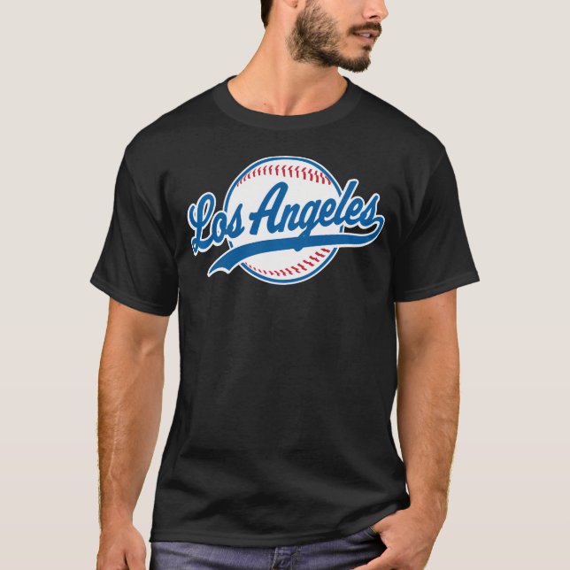 Los Angeles La T-Shirt Vintag Baseball Rückkehrer (Vorderseite)